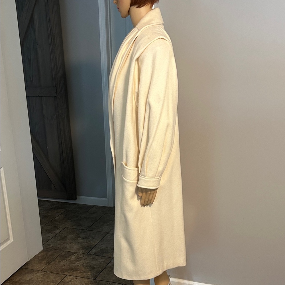 La Vogue Petite Vintage Wool Elegant Cream Women's Coat 80’s - 90’s USA🇺🇸 - Picture 4 of 10